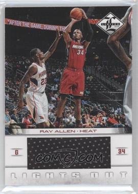 2012-13 Limited - Lights Out Materials #22 - Ray Allen /199