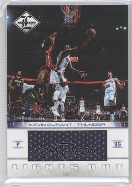 2012-13 Limited - Lights Out Materials #3 - Kevin Durant /199