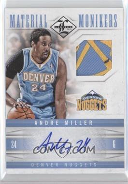 2012-13 Limited - Material Monikers - Prime #46 - Andre Miller /10