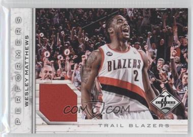 2012-13 Limited - Performers Materials #47 - Wesley Matthews /199