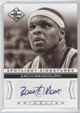 2012-13 Limited - Spotlight Signatures #30 - Zach Randolph /49