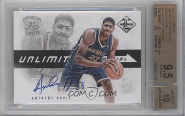 2012-13 Limited - Unlimited Potential Signatures #4 - Anthony Davis /99 [BGS 9.5 GEM MINT]