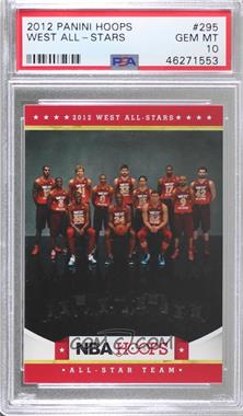 2012-13 NBA Hoops - [Base] #295 - 2012 West All-Stars [PSA 10 GEM MT]