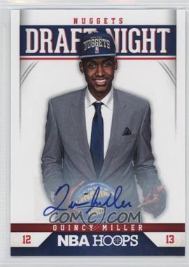 2012-13 NBA Hoops - Draft Night - Autographs #20 - Quincy Miller
