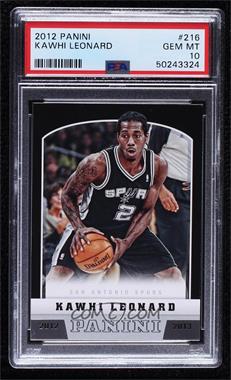 2012-13 Panini - [Base] #216 - Kawhi Leonard [PSA 10 GEM MT]