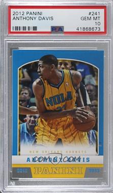 2012-13 Panini - [Base] #241 - Anthony Davis [PSA 10 GEM MT]