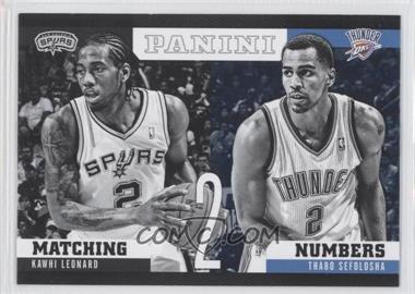 2012-13 Panini - Matching Numbers #11 - Thabo Sefolosha, Kawhi Leonard