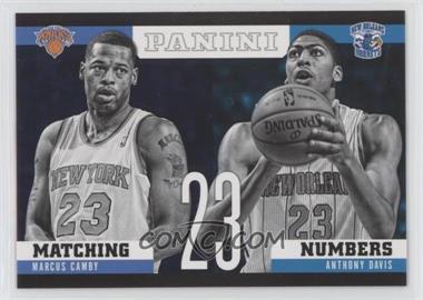 2012-13 Panini - Matching Numbers #17 - Anthony Davis, Marcus Camby