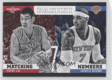 2012-13 Panini - Matching Numbers #23 - Carmelo Anthony, Jeremy Lin