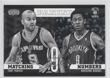 2012-13 Panini - Matching Numbers #6 - Tony Parker, MarShon Brooks