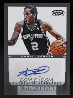 2012-13 Panini - Rookie Signatures #27 - Kawhi Leonard