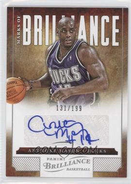 2012-13 Panini Brilliance - Marks of Brilliance #102 - Anthony Mason /199