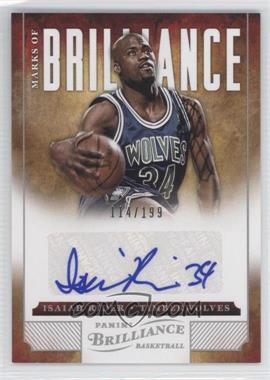 2012-13 Panini Brilliance - Marks of Brilliance #239 - Isaiah Rider /199