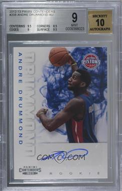 2012-13 Panini Contenders - [Base] #208 - Andre Drummond [BGS 9 MINT]