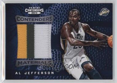 2012-13 Panini Contenders - Contenders Materials - Prime #27 - Al Jefferson /10 [Noted]
