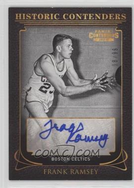 2012-13 Panini Contenders - Historic Contenders Autographs #35 - Frank Ramsey /99