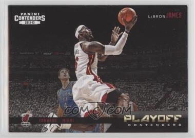 2012-13 Panini Contenders - Playoff Contenders #4 - LeBron James