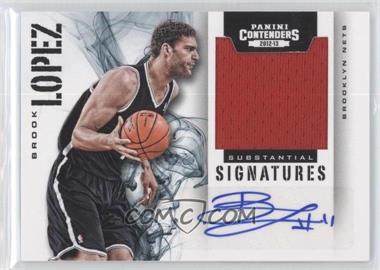 2012-13 Panini Contenders - Substantial Signatures Materials #67 - Brook Lopez /49