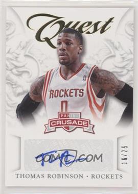 2012-13 Panini Crusade - Quest Autographs - Gold #37 - Thomas Robinson /25