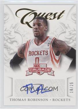 2012-13 Panini Crusade - Quest Autographs - Gold #37 - Thomas Robinson /25