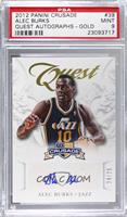 Alec Burks [PSA 9 MINT] #/25