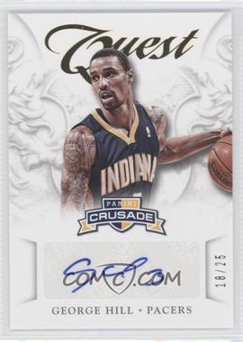2012-13 Panini Crusade - Quest Autographs - Gold #85 - George Hill /25