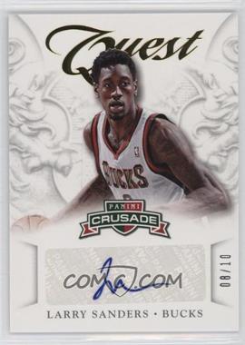 2012-13 Panini Crusade - Quest Autographs - Gold #96 - Larry Sanders /10