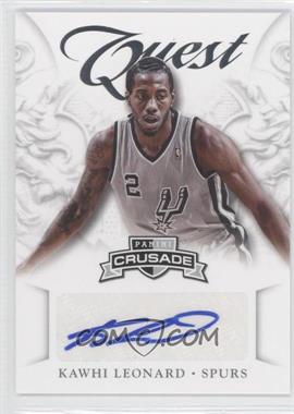 2012-13 Panini Crusade - Quest Autographs #40 - Kawhi Leonard