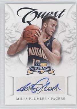 2012-13 Panini Crusade - Quest Autographs #64 - Miles Plumlee