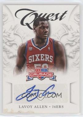 2012-13 Panini Crusade - Quest Autographs #72 - Lavoy Allen [Poor to Fair]