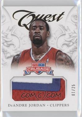 2012-13 Panini Crusade - Quest Memorabilia - Prime #9 - DeAndre Jordan /25