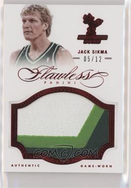 2012-13 Panini Flawless - Patches - Ruby #74 - Jack Sikma /12