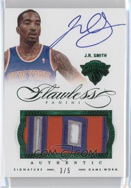 2012-13 Panini Flawless - Patches Autographs - Emerald #36 - J.R. Smith /5