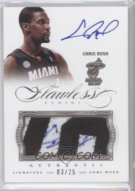 2012-13 Panini Flawless - Patches Autographs #48 - Chris Bosh /25