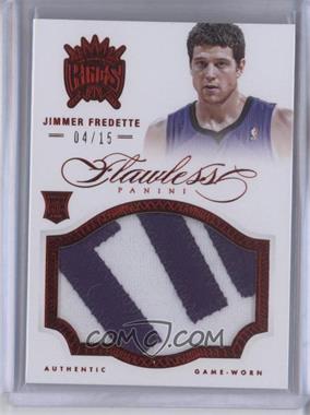 2012-13 Panini Flawless - Rookie Patches - Ruby #23 - Jimmer Fredette /15