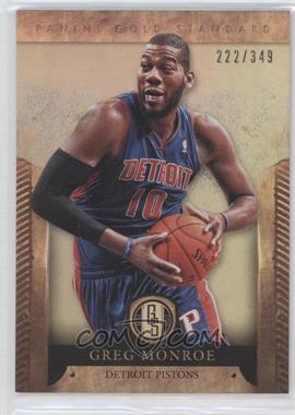 2012-13 Panini Gold Standard - [Base] #63 - Greg Monroe /349