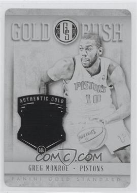 2012-13 Panini Gold Standard - Gold Rush - Printing Plate Black #37 - Greg Monroe /1