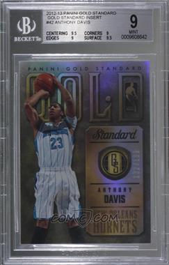 2012-13 Panini Gold Standard - Gold Standard #42 - Anthony Davis /199 [BGS 9 MINT]