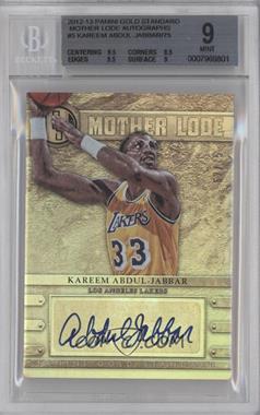 2012-13 Panini Gold Standard - Mother Lode #5 - Kareem Abdul-Jabbar /75 [BGS 9 MINT]