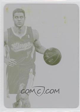 2012-13 Panini Immaculate Collection - Autograph Patch - Printing Plate Yellow #AP-JF - Jimmer Fredette /1