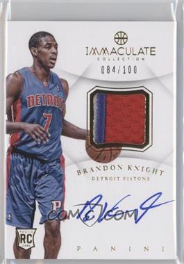 2012-13 Panini Immaculate Collection - Autograph Patch #AP-BK - Brandon Knight /100