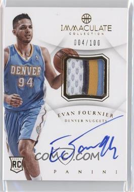 2012-13 Panini Immaculate Collection - Autograph Patch #AP-EF - Evan Fournier /100