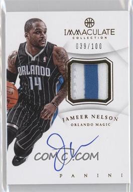 2012-13 Panini Immaculate Collection - Autograph Patch #AP-JN - Jameer Nelson /100