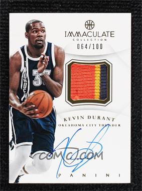 2012-13 Panini Immaculate Collection - Autograph Patch #AP-KD - Kevin Durant /100