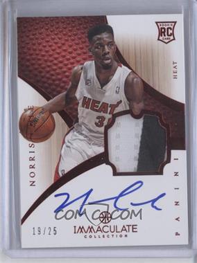 2012-13 Panini Immaculate Collection - [Base] - Chinese Red #123 - Rookie Patch Autograph - Norris Cole /25