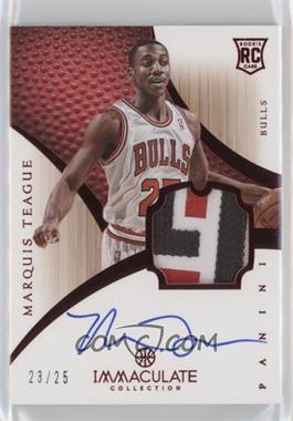 2012-13 Panini Immaculate Collection - [Base] - Chinese Red #158 - Rookie Patch Autograph - Marquis Teague /25