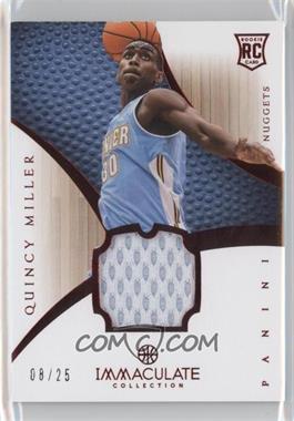 2012-13 Panini Immaculate Collection - [Base] - Chinese Red #191 - Rookie Patch - Quincy Miller /25