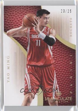 2012-13 Panini Immaculate Collection - [Base] - Gold #37 - Yao Ming /25