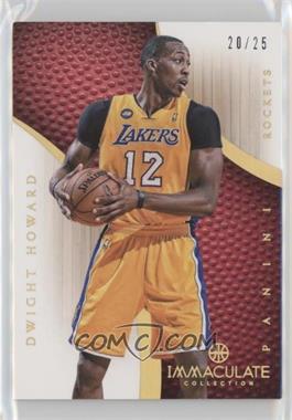 2012-13 Panini Immaculate Collection - [Base] - Gold #46 - Dwight Howard /25