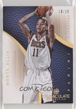2012-13 Panini Immaculate Collection - [Base] - Gold #58 - Monta Ellis /25 [Noted]